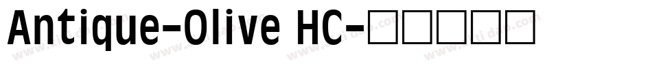 Antique-Olive HC字体转换